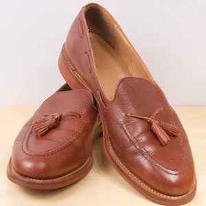 🇬🇧 Mark McNairy New Amsterdam Tassel Loafer 11.5 Brown Basketball Leather